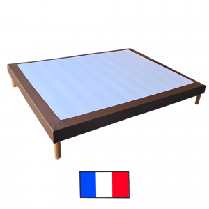 Sommier simili cuir hauteur 15 cm