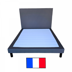 Sommier et tête de lit simili cuir