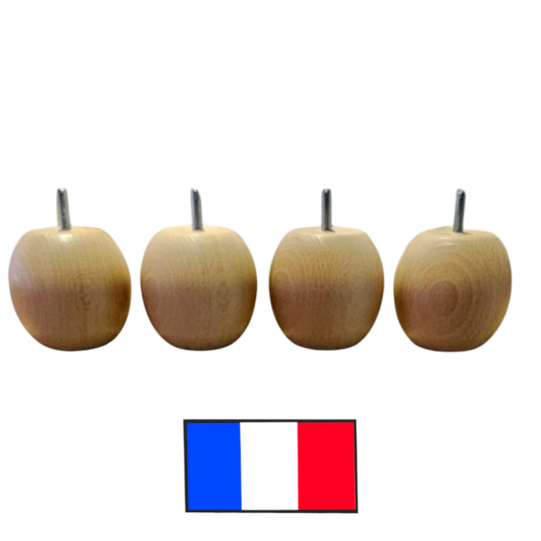 Jeux de pieds sommier tapissier hauteur 8 cm - Image 2