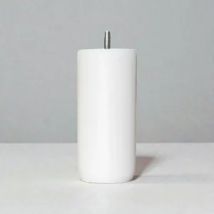 Pieds sommier tapissier Blanc hauteur 15 cm