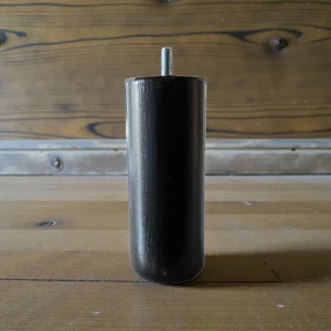 Pieds sommier tapissier wengué hauteur 20 cm Ø 60 mm