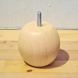 Pieds sommier tapissier naturel hauteur 8 cm