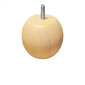 Pieds sommier tapissier naturel hauteur 8 cm