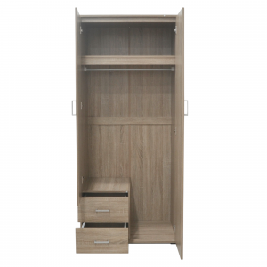 Armoire 80 Marc Sonoma 2 portes avec miroir