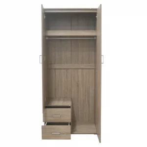 Armoire 80 Marc Sonoma 2 portes avec miroir