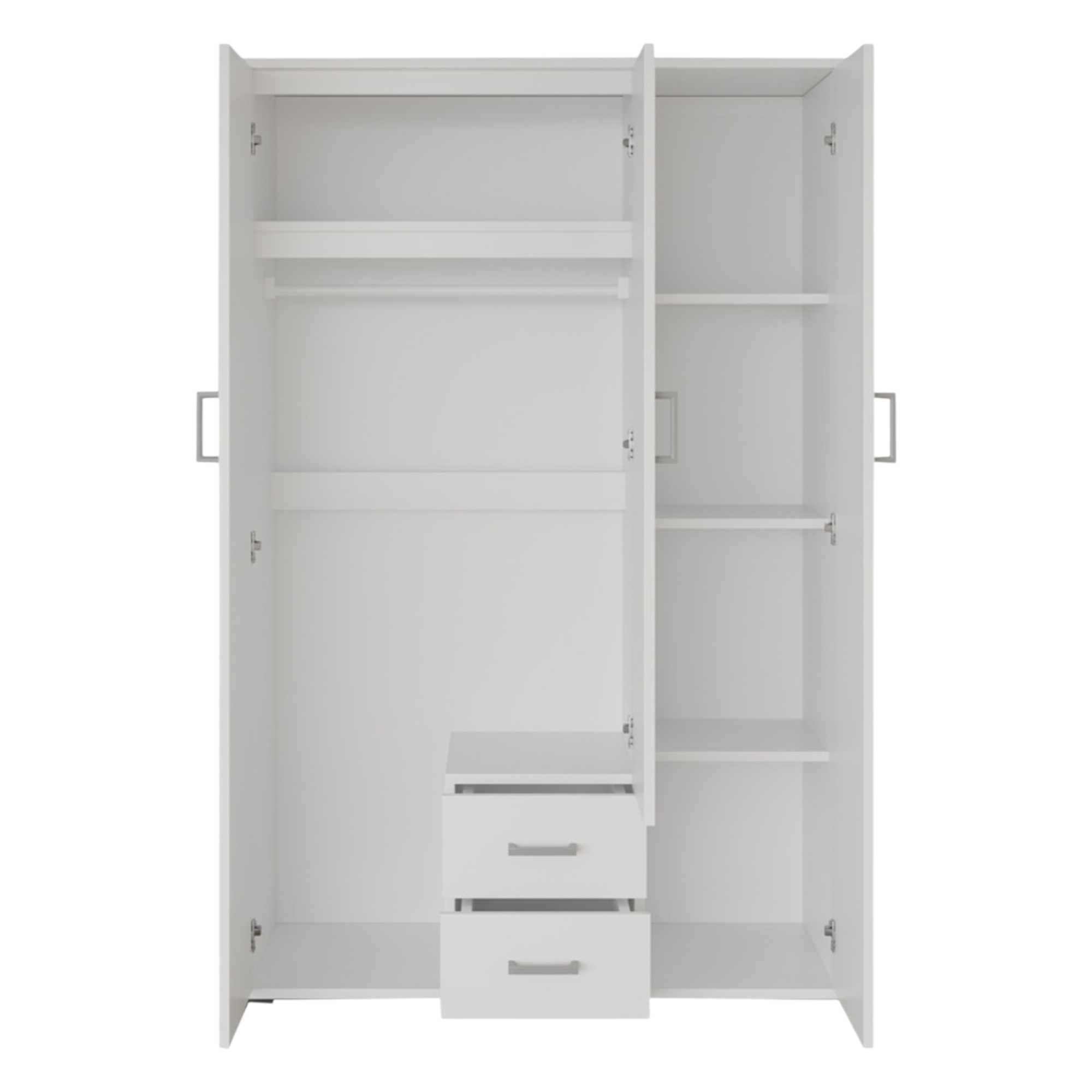 Armoire 120 Marc Blanc 3 portes avec miroir – Image 2