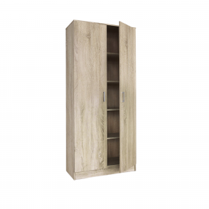 Armoire 80 Ray Sonoma 2 portes et 4 étagères