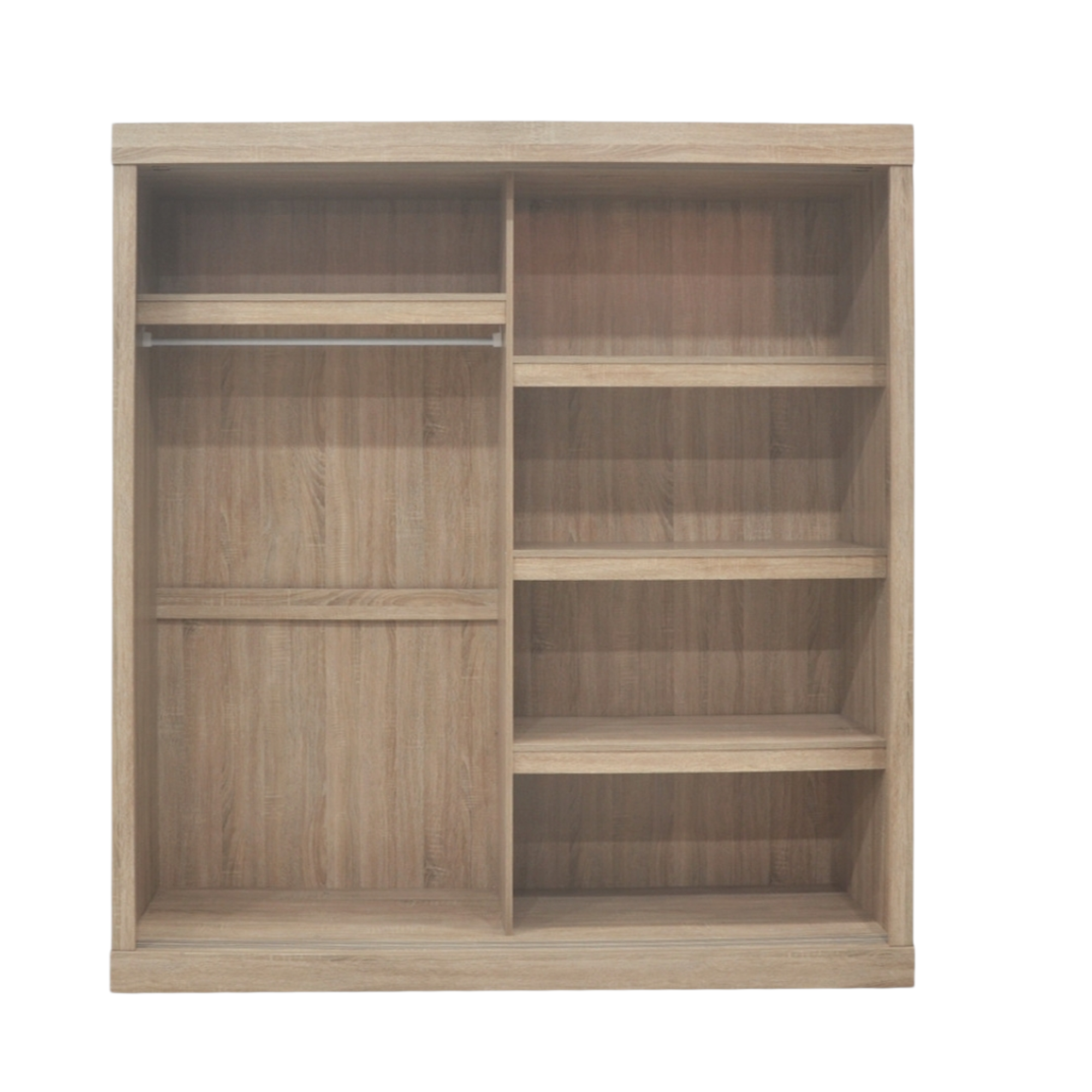 Armoire 182 Mike Sonoma 2 portes coulissantes et porte miroir – Image 2