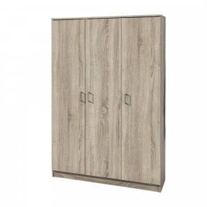 Armoire 120 Ray Sonoma 3 portes et 4 étagères