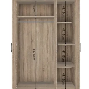 Armoire 118 Ray Sonoma 3 portes