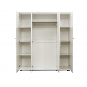 Armoire 160 Mike Blanc 4 portes