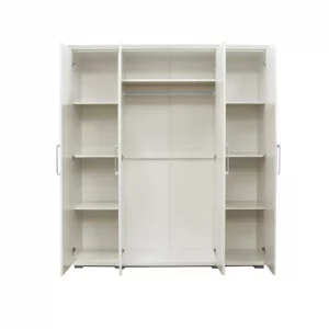 Armoire 160 Mike Blanc 4 portes
