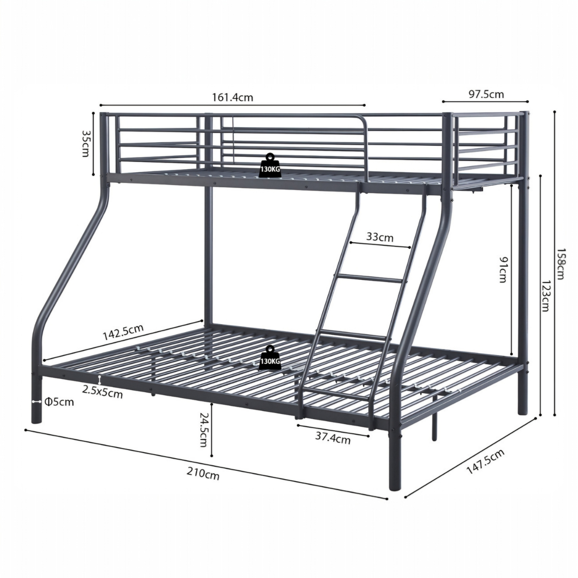 Lit superposé Trio 140/90 x 200 – Image 4