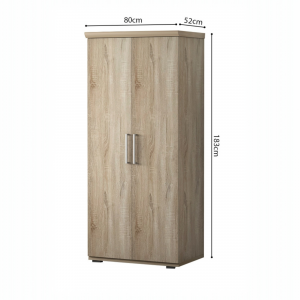 Armoire 80 Mike Sonoma 2 portes