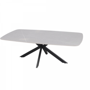 Table basse Apollo 130 cm Ovale Danoise Pierre Gris