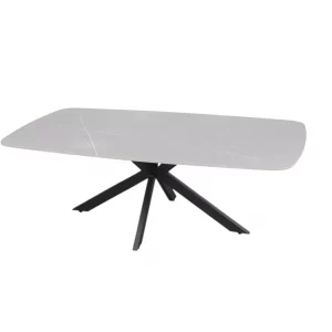 Table basse Apollo 130 cm Ovale Danoise Pierre Gris