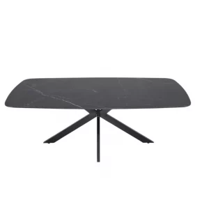 Table basse Apollo 130 cm Ovale Danoise Pierre Noir