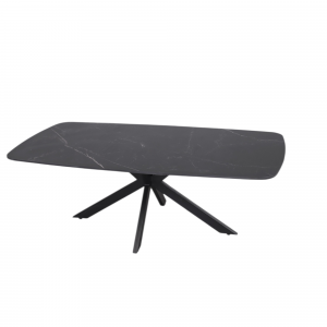 Table basse Apollo 130 cm Ovale Danoise Pierre Noir