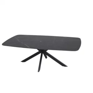 Table basse Apollo 130 cm Ovale Danoise Pierre Noir