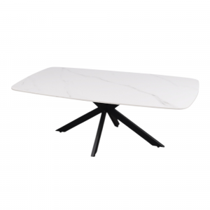 Table basse Apollo 130 cm Ovale Danoise Pierre Blanc