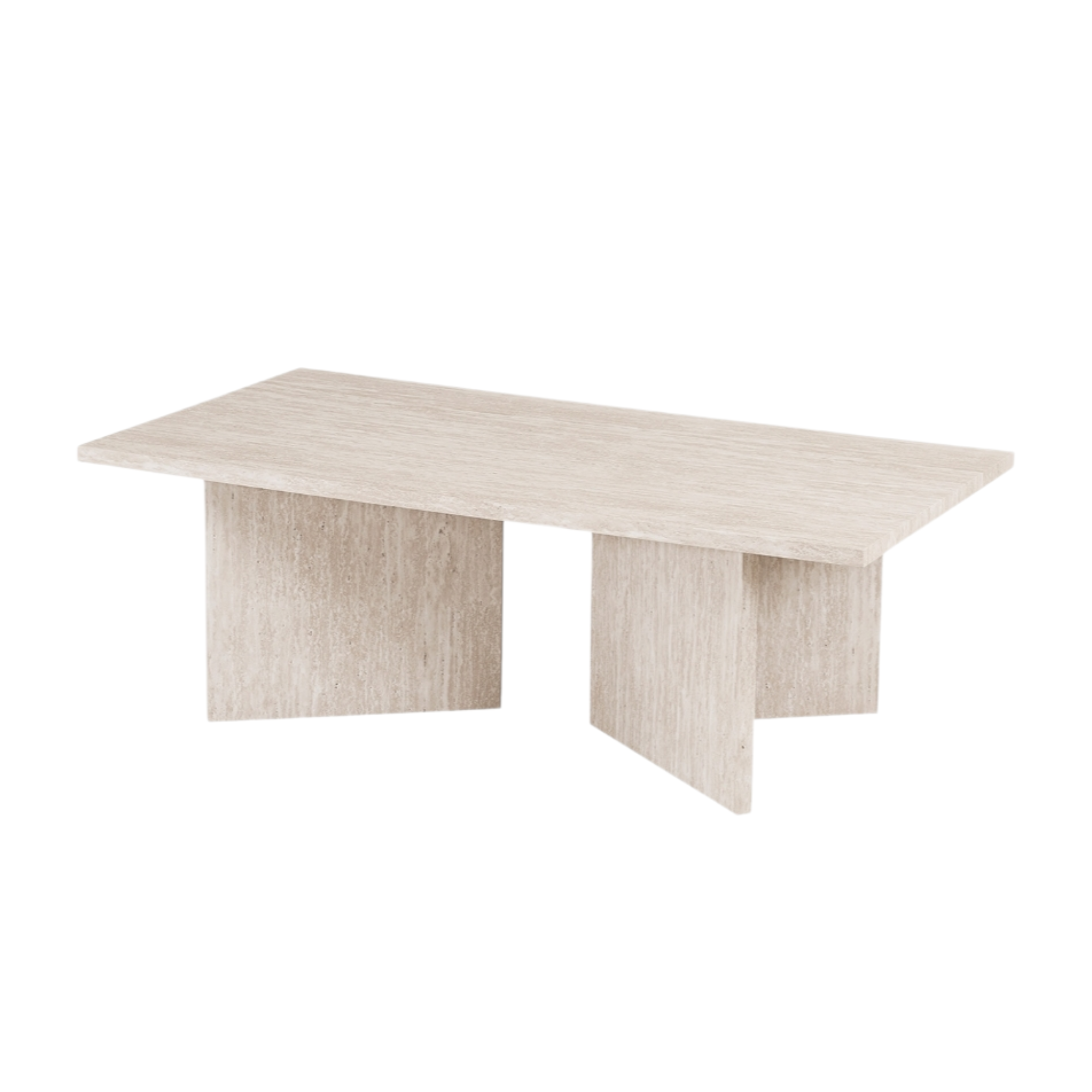 Table basses Litar Décor Travertin Beige – Image 2