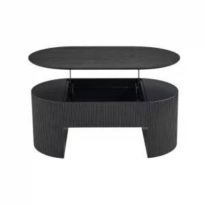 Table basse Lagos 120 cm Plateau relevable Décor Brun foncé