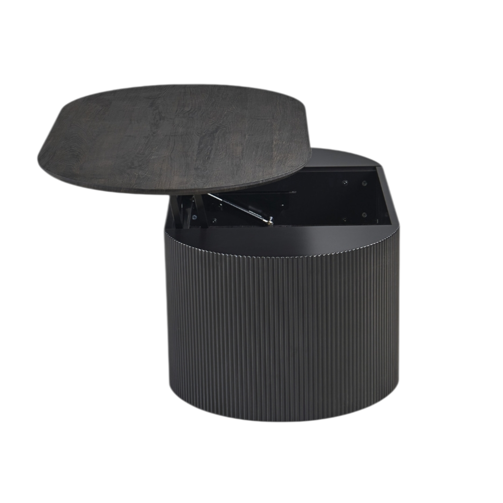 Table basse Lagos 120 cm Plateau relevable Décor Brun foncé – Image 3