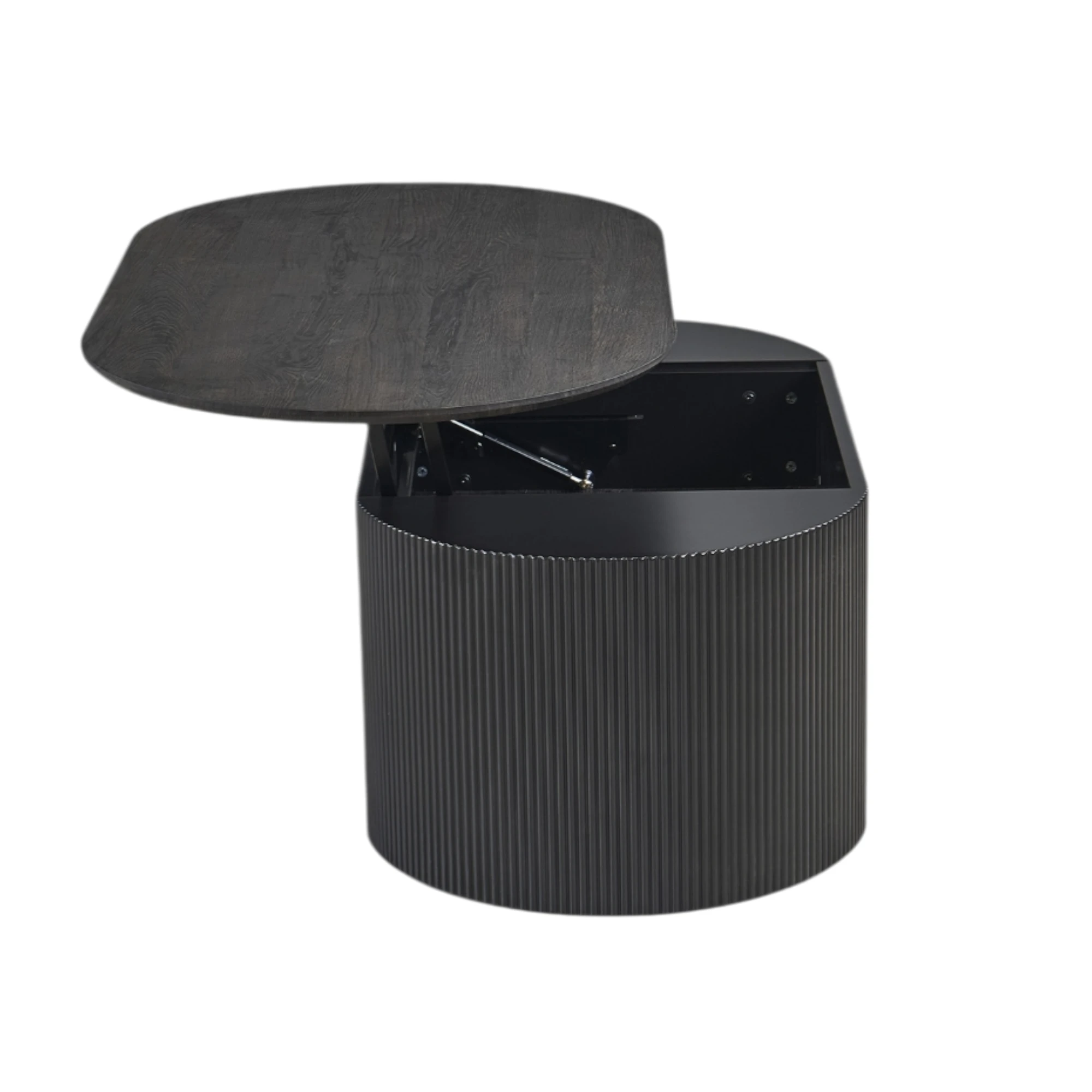 Table basse Lagos 120 cm Plateau relevable Décor Brun foncé – Image 3