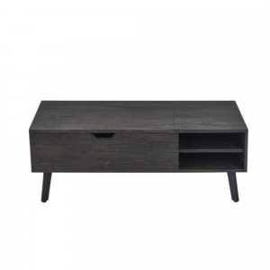 Table basse Justine Plateau relevable Décor Brun foncé