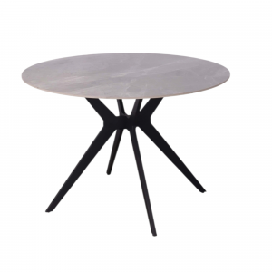 Table Apollo 110 cm Pierre Brillante Ronde Italian Gris