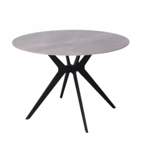Table Apollo 110 cm Pierre Brillante Ronde Italian Gris