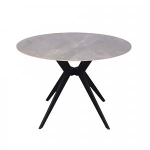 Table Apollo 110 cm Pierre Brillante Ronde Italian Gris