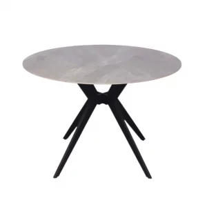 Table Apollo 110 cm Pierre Brillante Ronde Italian Gris