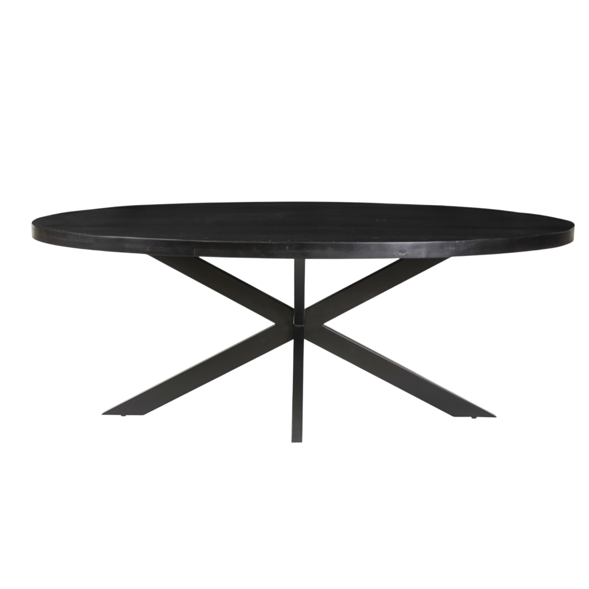 Table Alexa 200 cm Ovale Bois de Manguier noir – Image 2