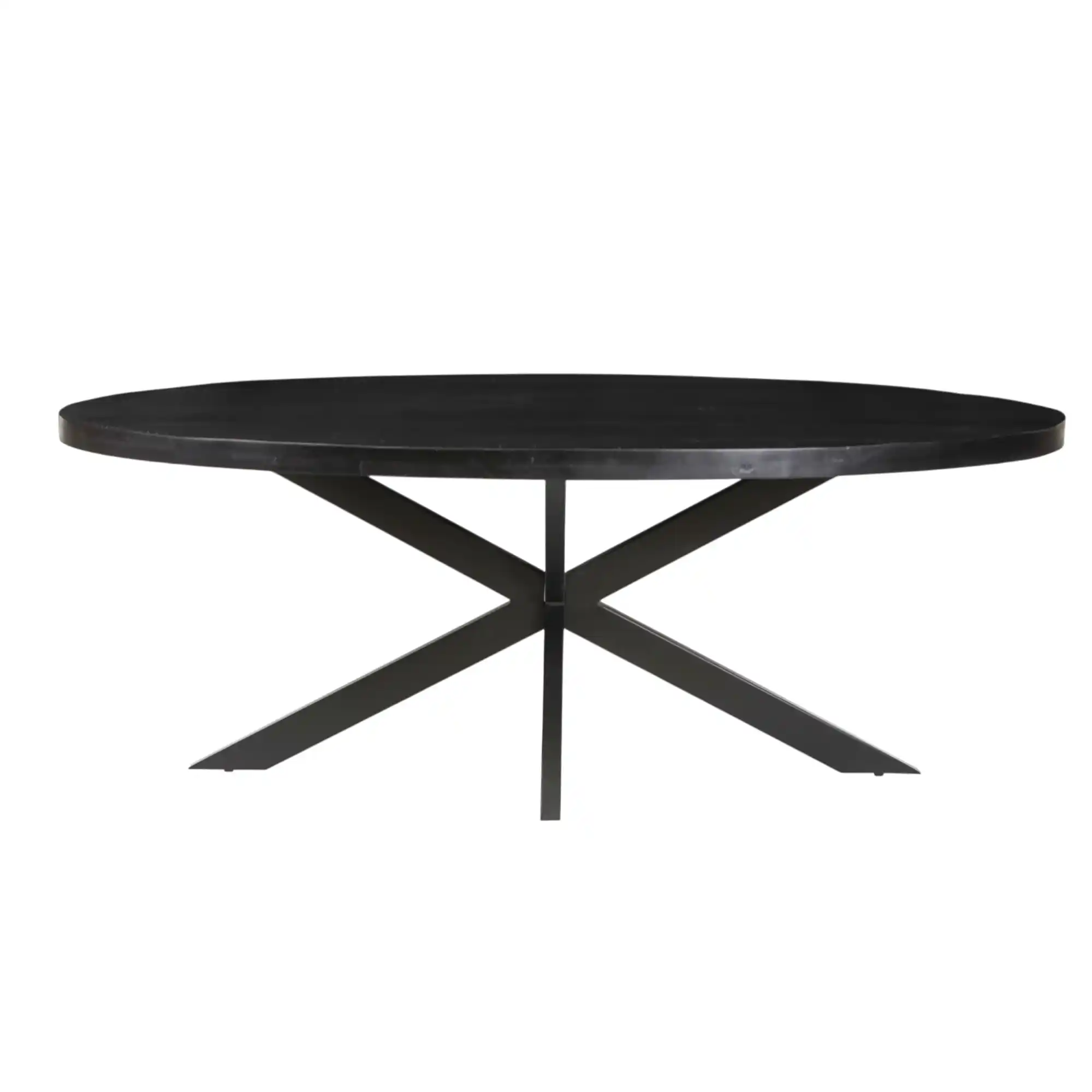 Table Alexa 200 cm Ovale Bois de Manguier noir – Image 2