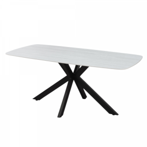 Table Apollo 180 cm Ovale Danoise Pierre Baroque Gris