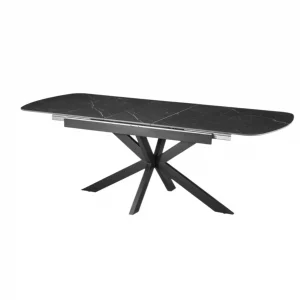 Table extensible Hestia 180-220 cm Ovale Danoise Pierre Noir