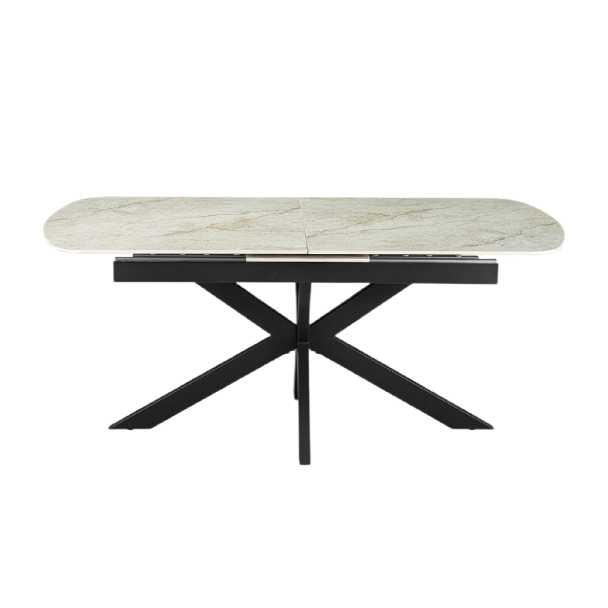 Table extensible Hestia 180-220 cm Ovale Danoise Brillant Beige – Image 3