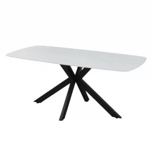 Table Apollo 180 cm Ovale Danoise Pierre Baroque Gris