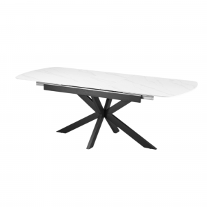 Table extensible Hestia 180-220 cm Ovale Danoise Pierre Blanc