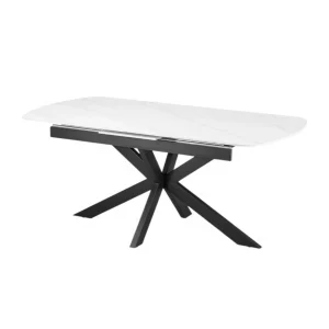 Table extensible Hestia 180-220 cm Ovale Danoise Pierre Blanc