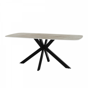 Table Apollo 180 cm Ovale Danoise Pierre Brillant Shakespear Beige