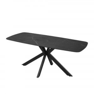 Table Apollo 180 cm Ovale Danoise Pierre Noir