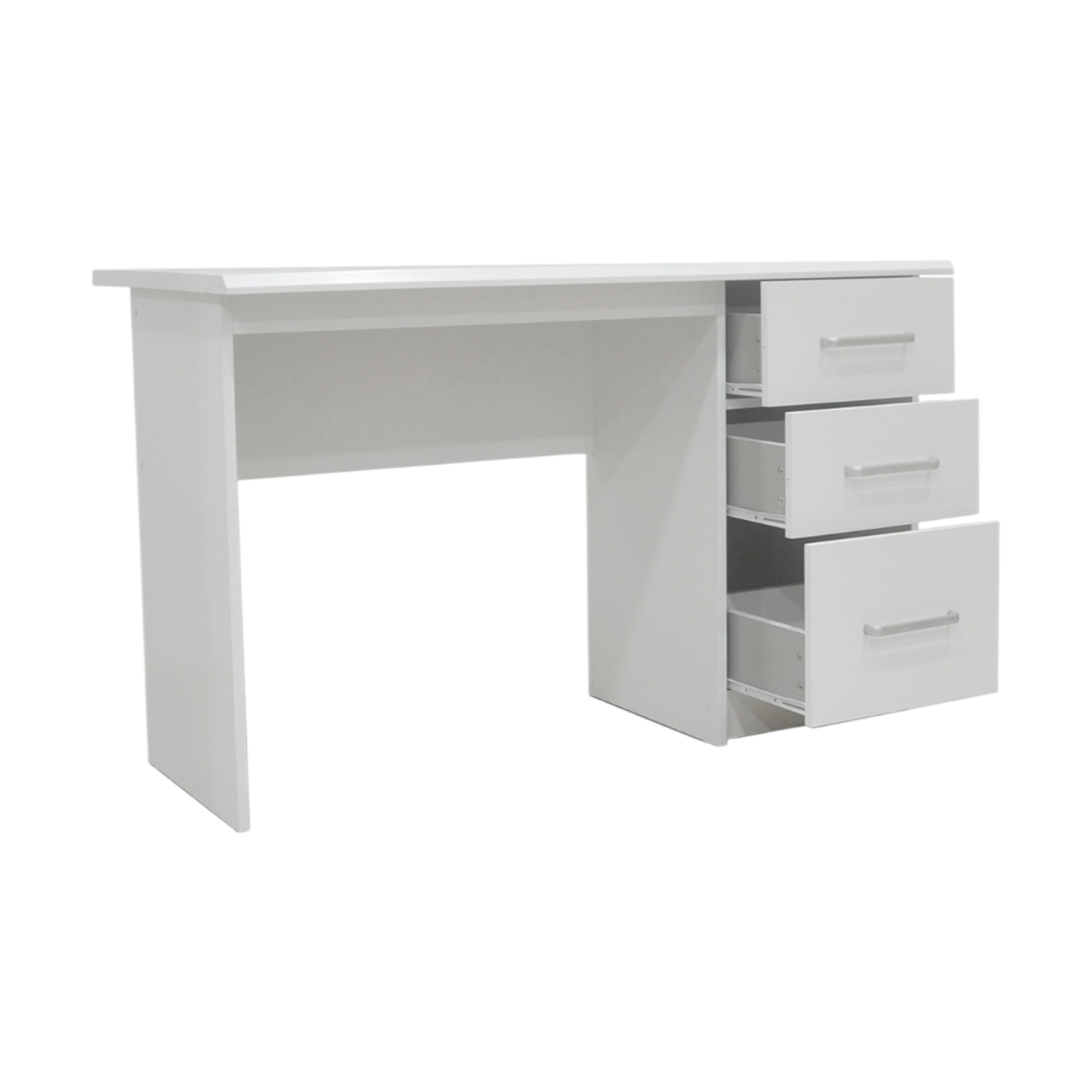 Bureau Mateo 3 tiroirs Blanc – Image 4