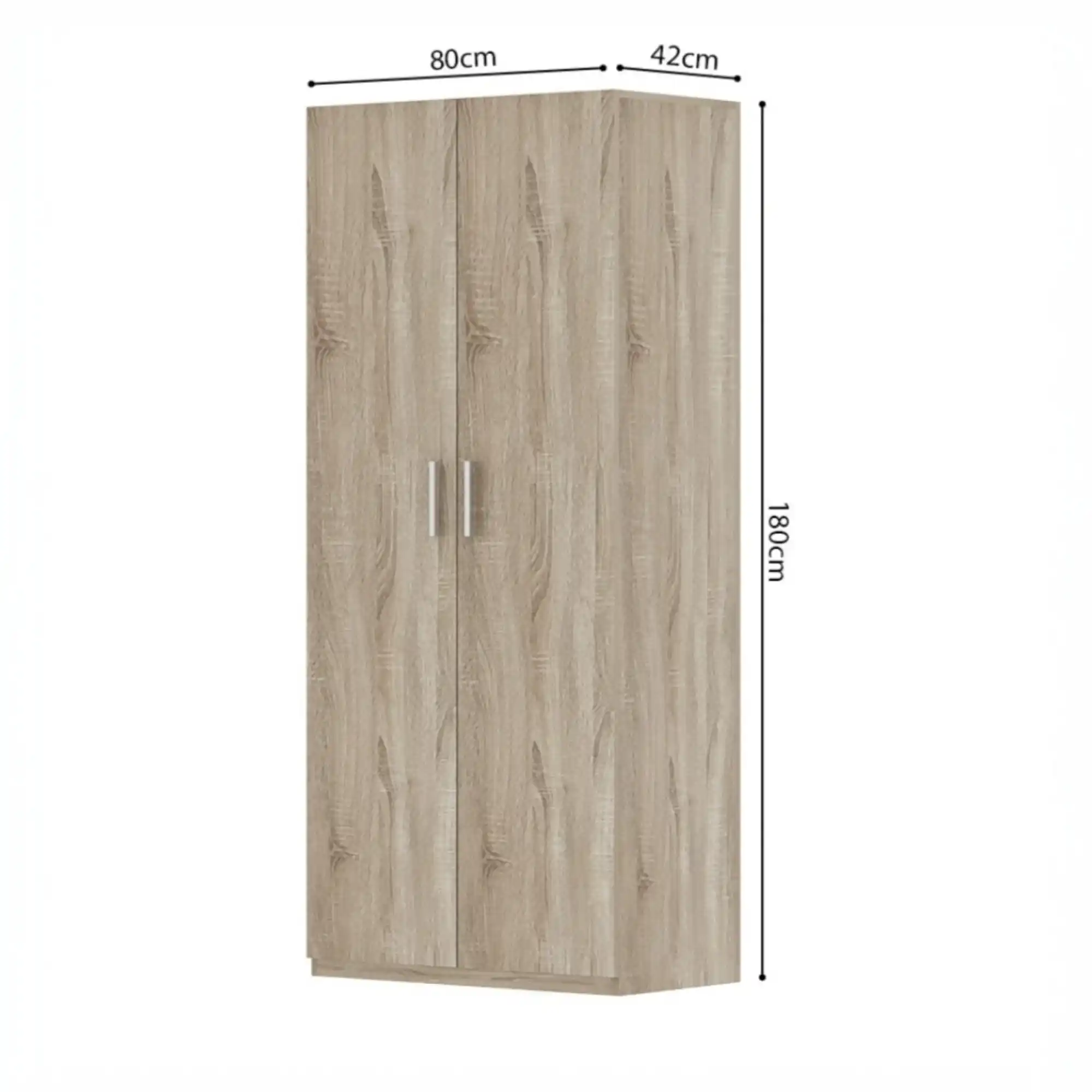 Armoire 80 Mike Sonoma 2 portes – Image 3