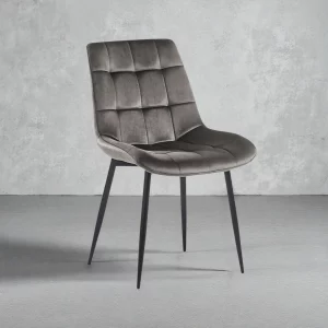 Chaise Juta Velours Taupe