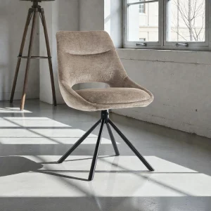 Chaise Dante Tissu Taupe