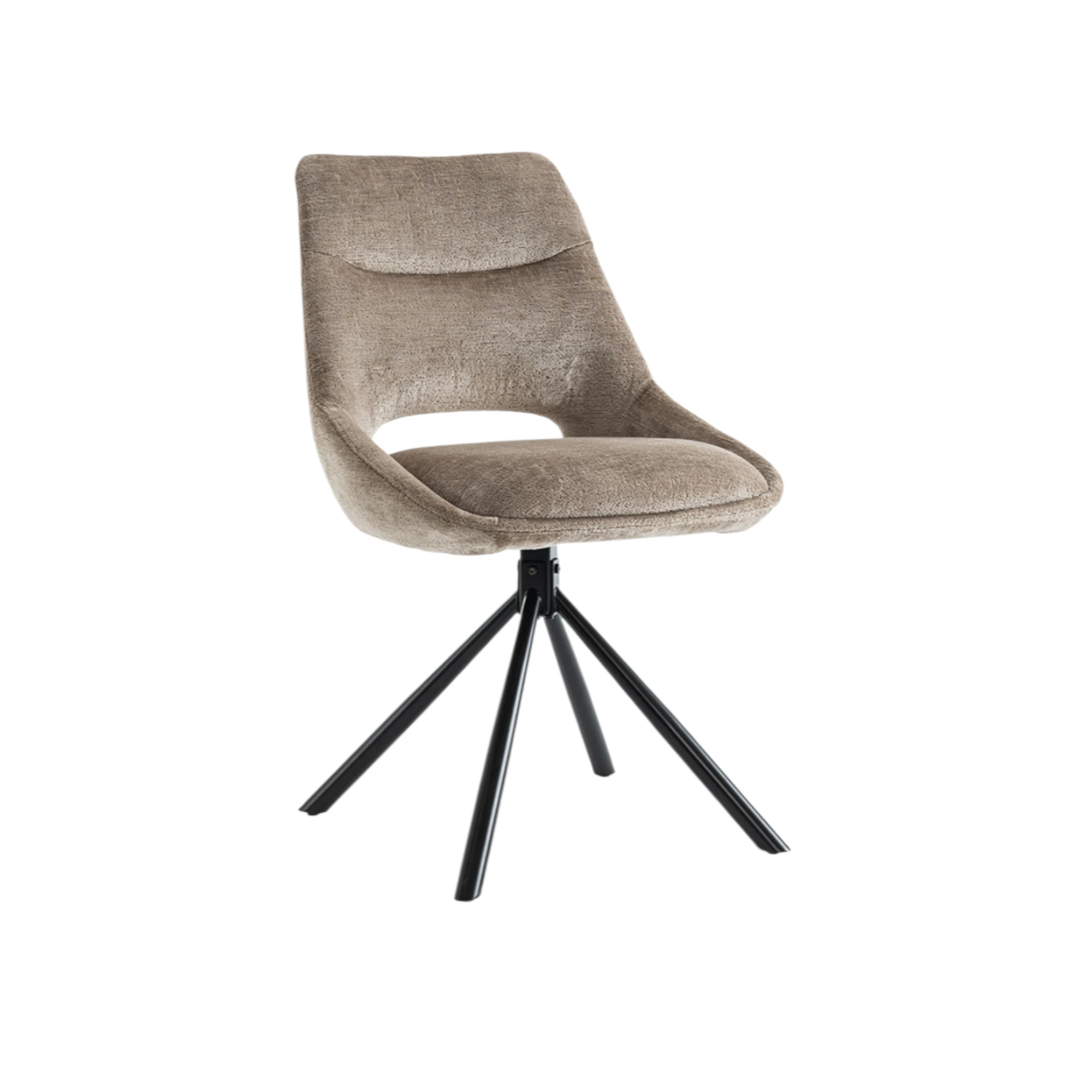 Chaise Dante Tissu Taupe – Image 2