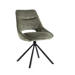 Chaise Dante Tissu Vert