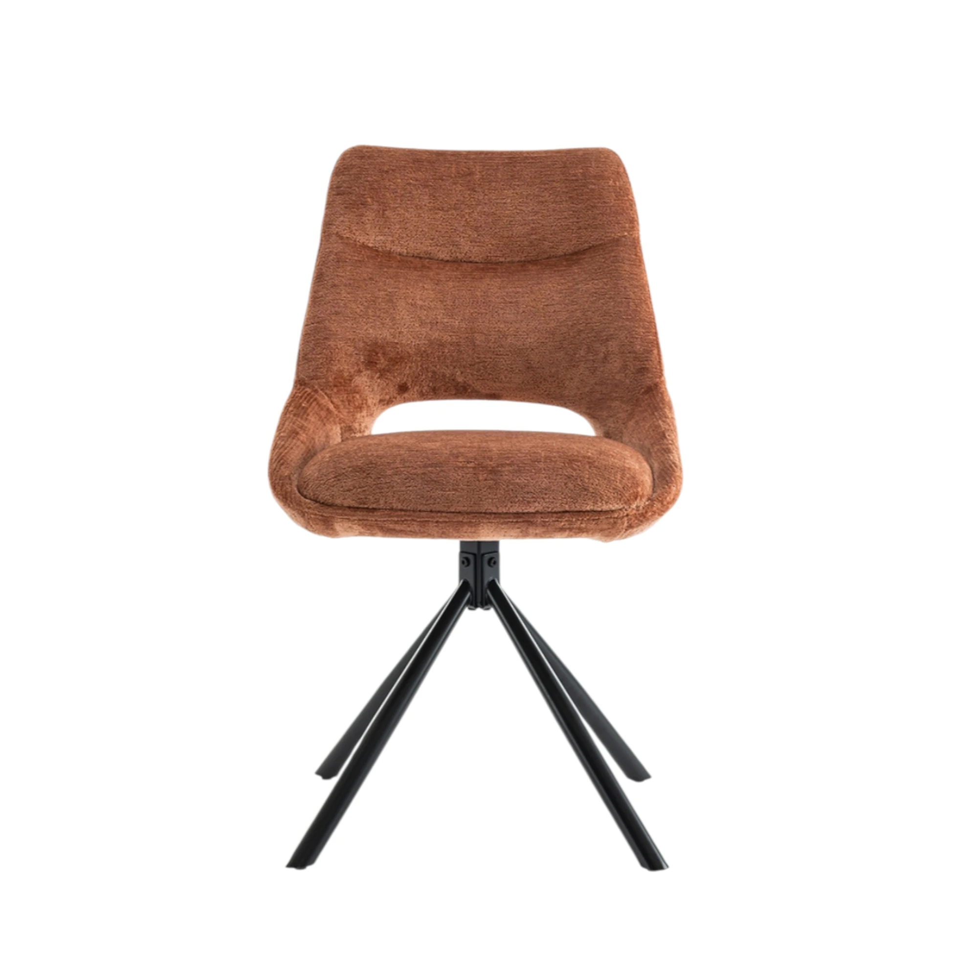 Chaise Dante Tissu Rouille – Image 3